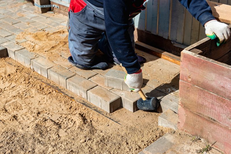Clay Pavers Installation