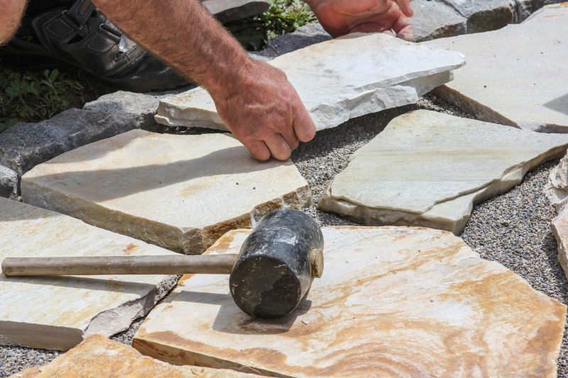 Limestone Pavers Installation