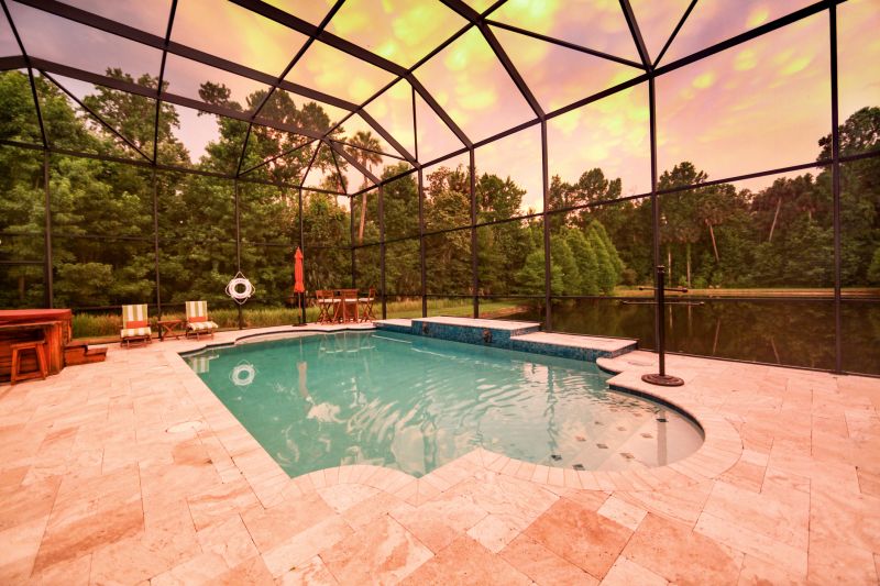 Poolside Hardscaping