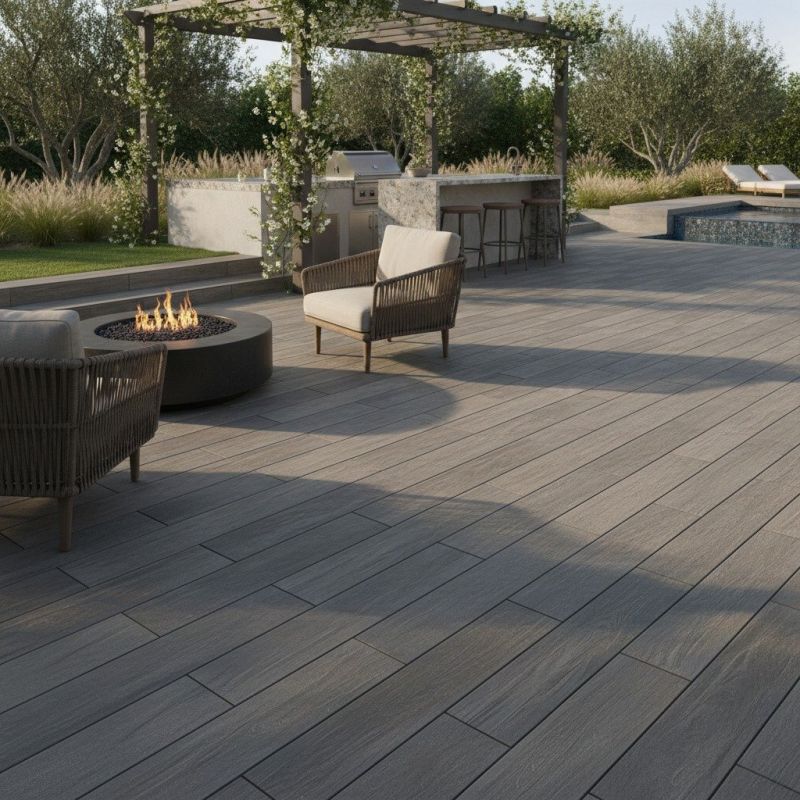 Porcelain Patio Installation